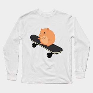 Skateboard Hamster Long Sleeve T-Shirt